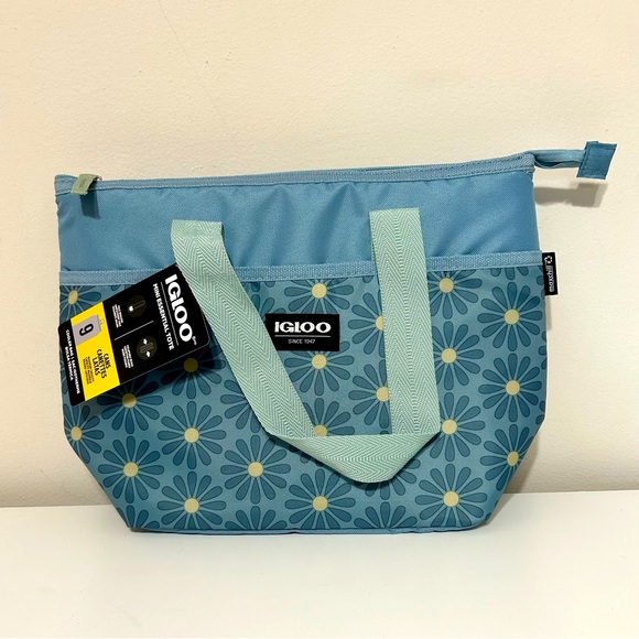 Igloo Blue Floral Cooler Bag - Picture 1 of 9